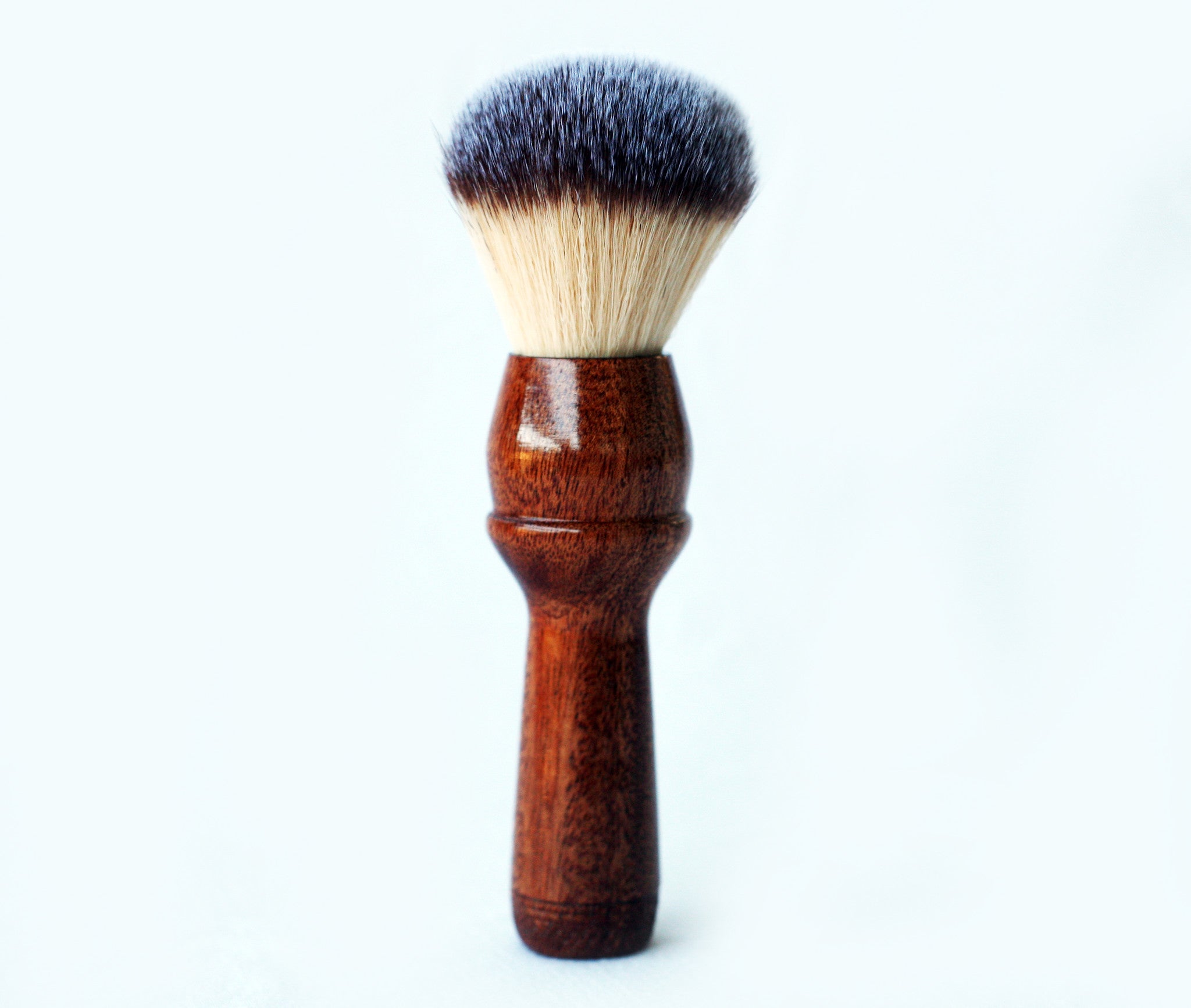 Mahogany Plisson Long Handle Lather Brush