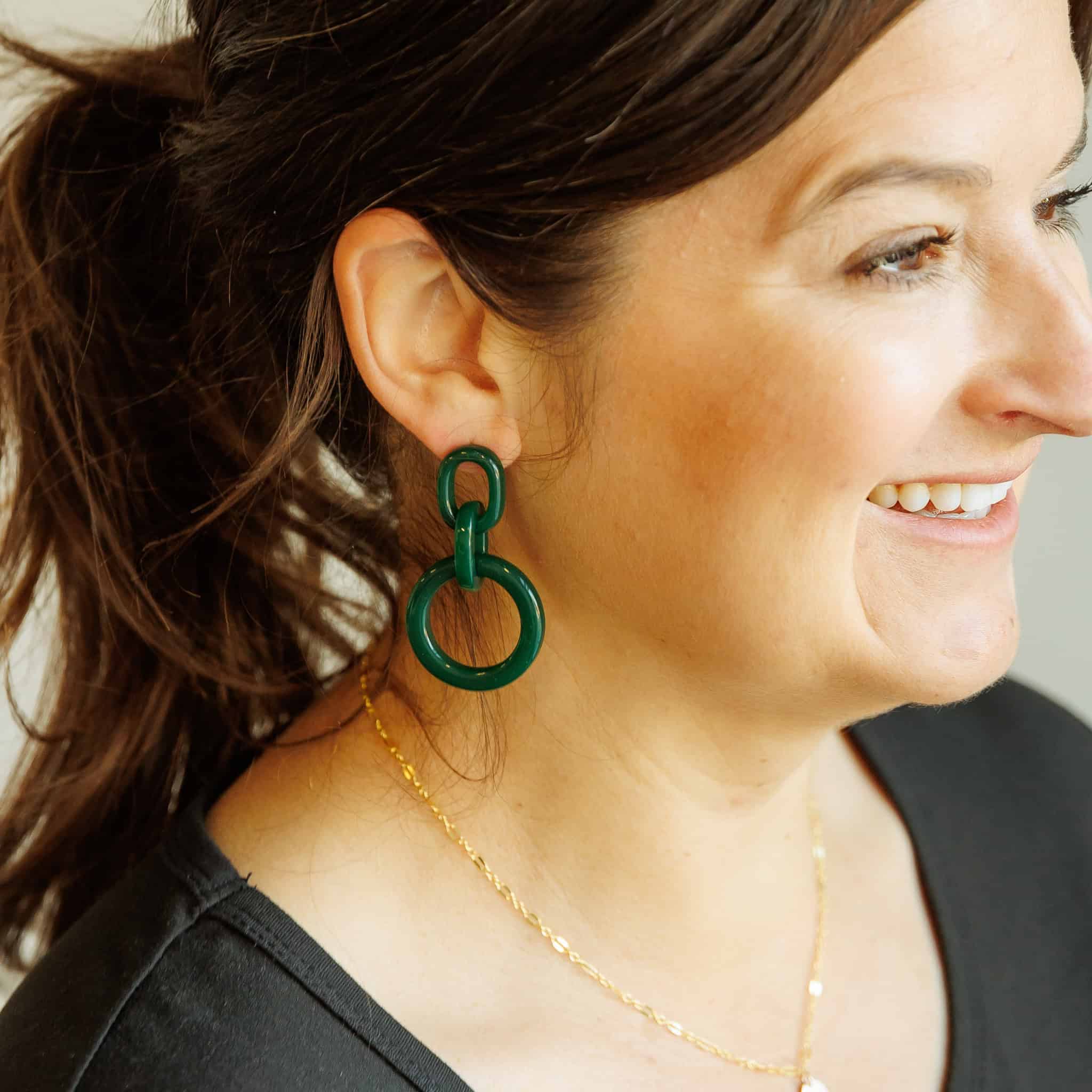 Green Hali Earrings